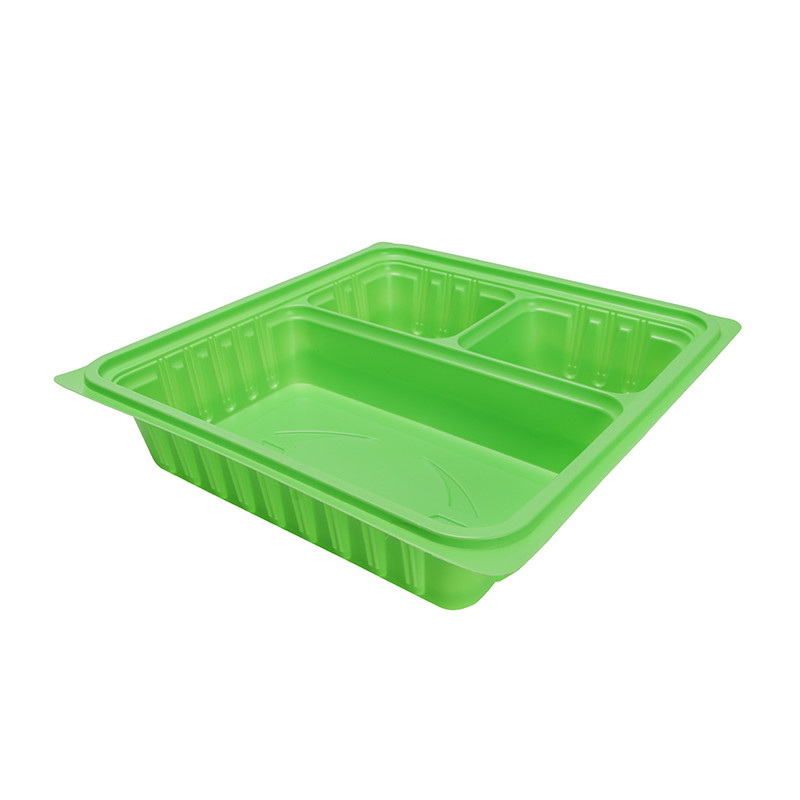 BOPS cover black square three grid fast food box